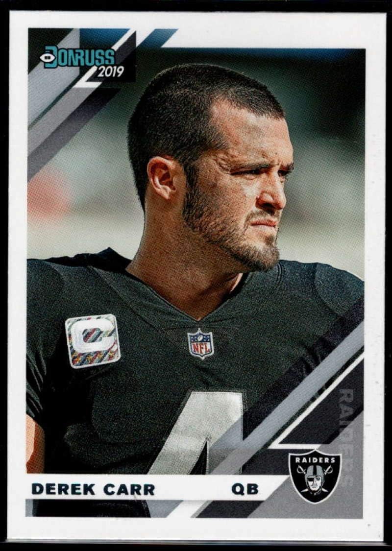 2019 Donruss Football VARIATION #194 Derek Carr Oakland Raiders Official Panini NFL Trading Card