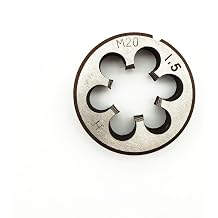 AtticZone M20 x 1.5 Metric Hand Thread Die, Right Hand Alloy Tool Steel for Metal Working DIY Industrial