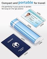 Vista 3 de Betife Pastillero de viaje semanal de 7 días, pastillero diario compacto, estuche portátil para medicamentos, lindo pastillero para suplementos