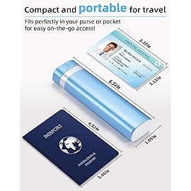 Betife Travel Pill Organizer Weekly 7 Day, Compact Daily Pill Box, Portable Medicine Case, Cute Pill Holder for Vitamins Supplements, Drawer-Shaped Pills Organizer (Blue)