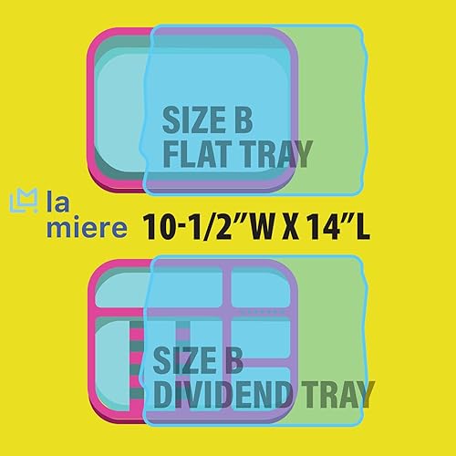 Miniatura 29 de Bandeja de procedimiento dental autoclavable en autoclave con cerradura para bandejas planas tamaño B (fresco), bandejas planas B-Lok para Rosa