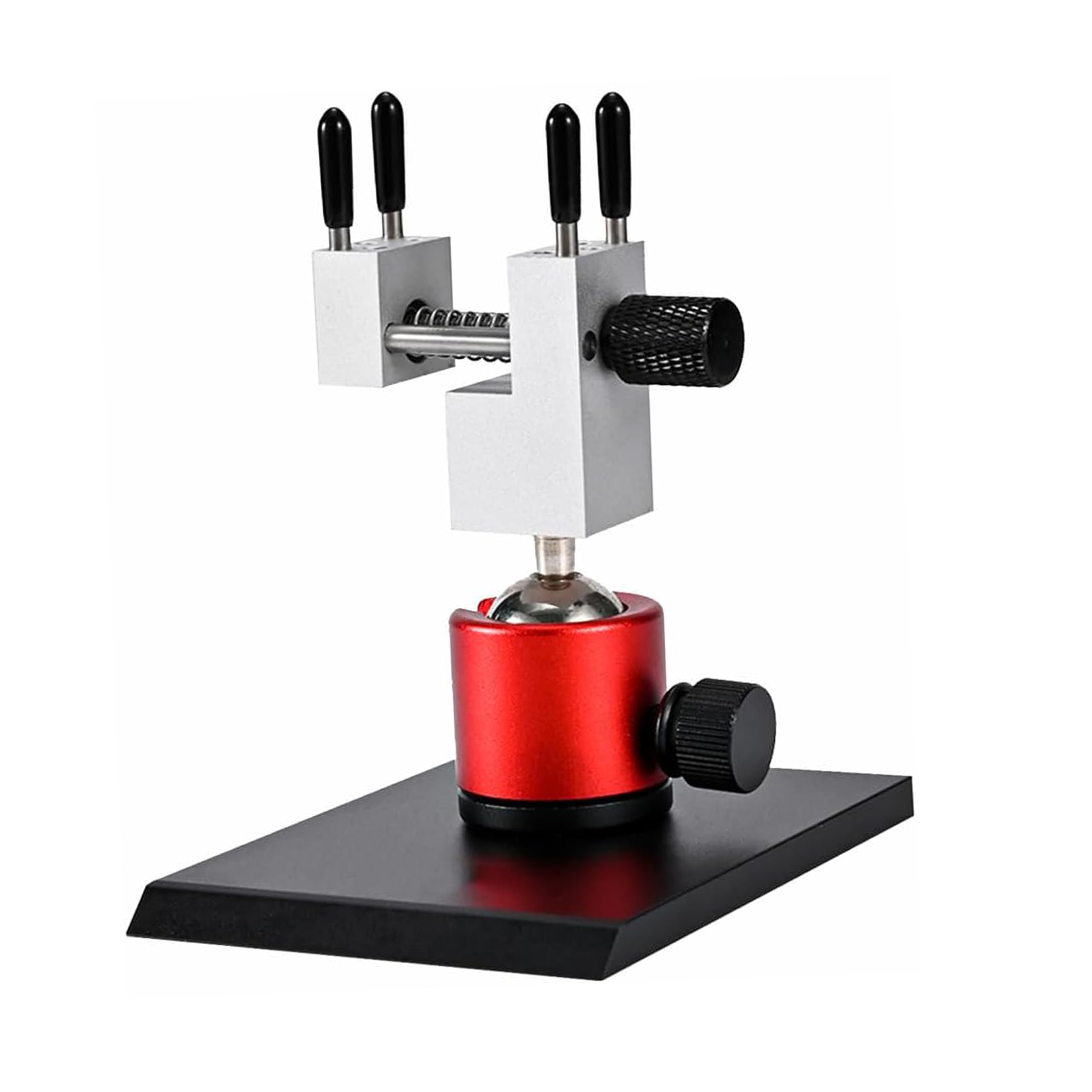 XUNKUNER Mini imadło stołowe, wielofunkcyjne narzędzie do stołu warsztatowego z sferyczną obrotową metalową podstawą do hobby, biżuteria model figurki rzeźba