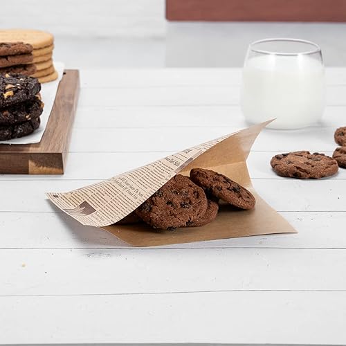 Miniatura 3 de Restaurantware Bag Tek - Bolsas dobles abiertas de 6.25 x 4.75 pulgadas, 100 hojas pequeñas de papel de delicatessen, desechables, a prueba de