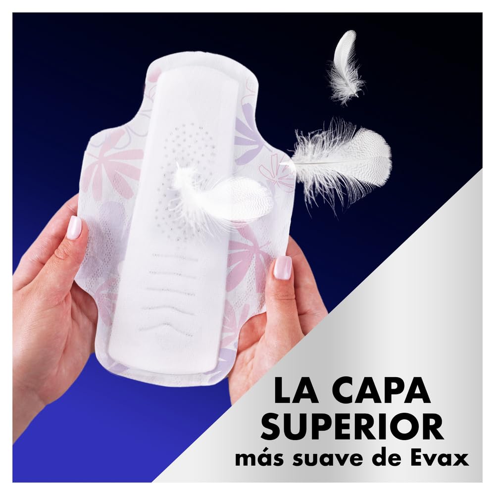 Evax Liberty Noche Compresas Con Alas, 72 unidades, No Notarás Que Las Llevas