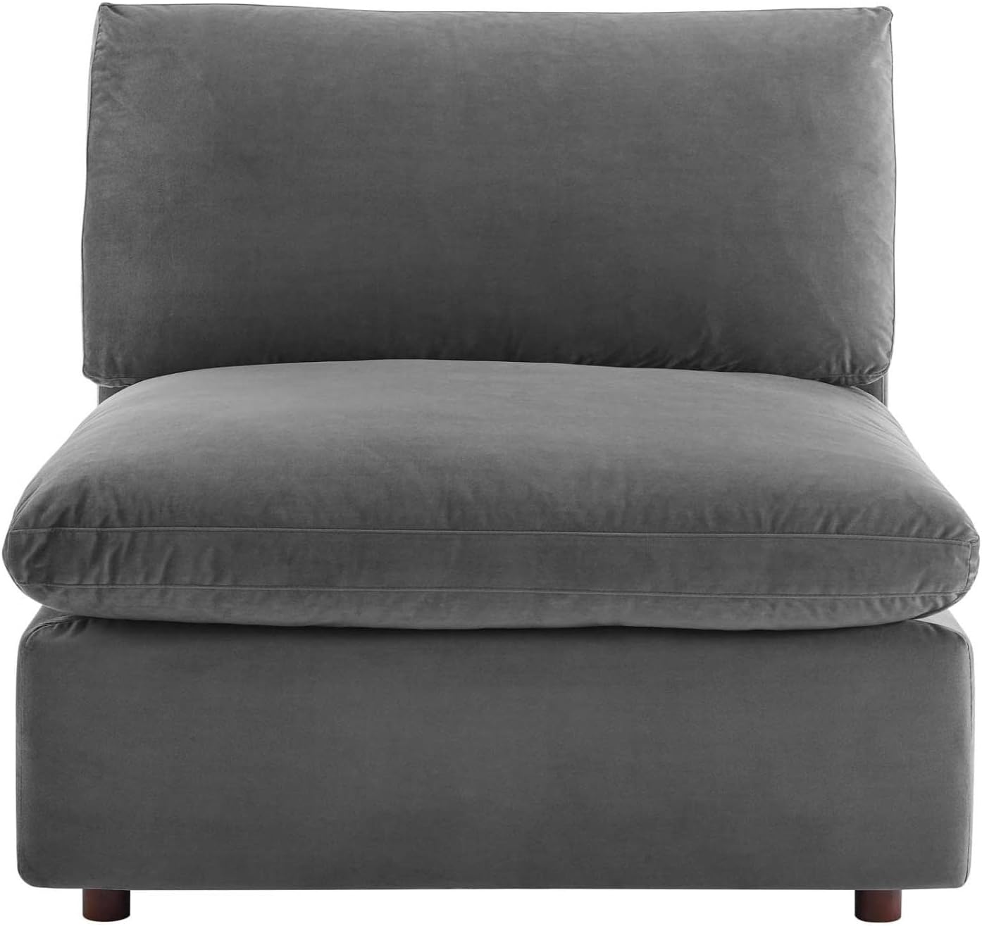 Modway Modular Sofa Commix Down Filled Overstuffed Performance Velvet