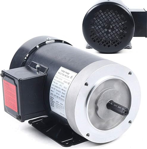 BTDH Motor eléctrico 2HP 3Phase 3450 RPM 208-230460 Voltios 56 Marco 58" Diámetro del eje para O-ilf-ield A-g-ric-ultu-re Compresor de aire