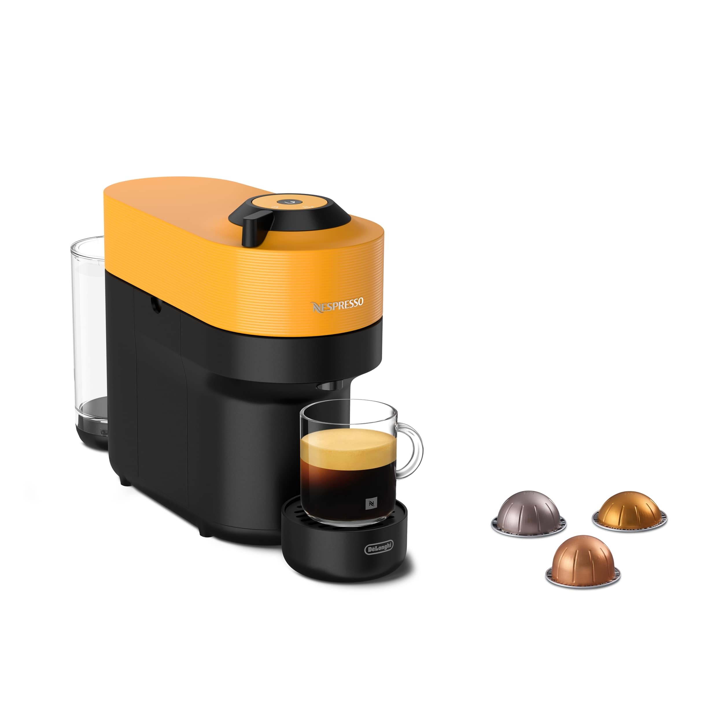 あずき☆Nespresso Vertuo Pop マンゴーイエロー Nespresso De'Longhi Vertuo Pop Coffee Machine - Mango Yellow