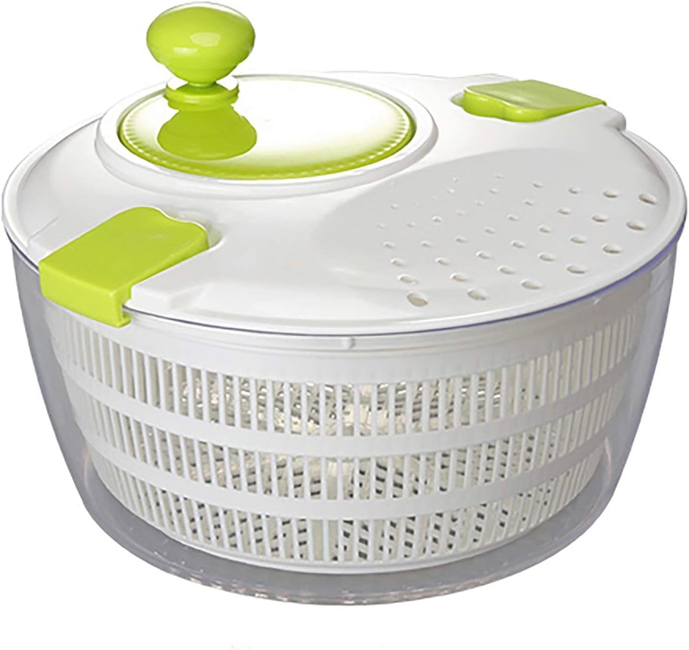 Salad Spinner, 4 L Quick Vegetables Dryer BPA Free Drain Lettuce and