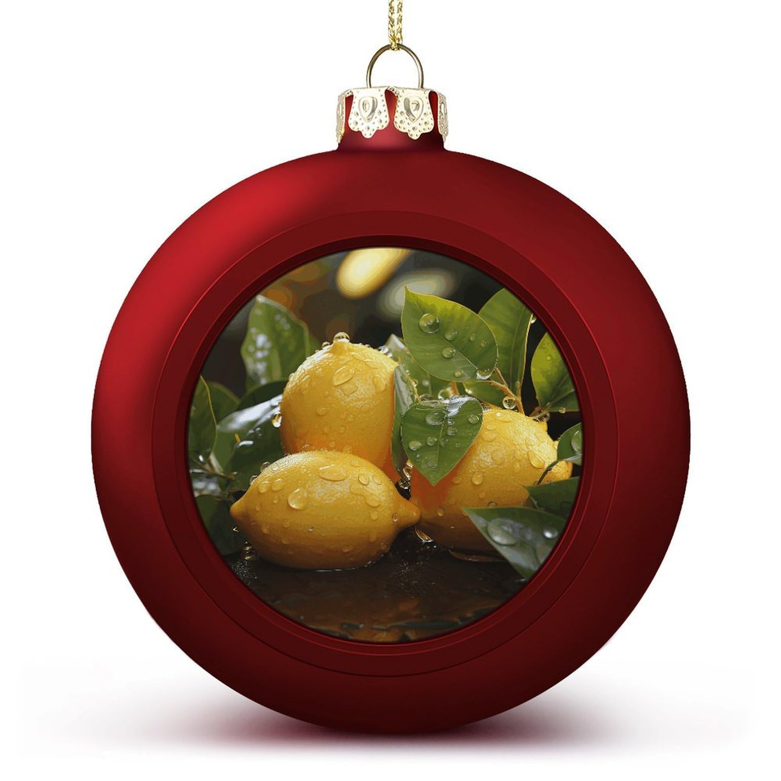Décoration sapin citron incassable pour mariage et fêtes de Noël
