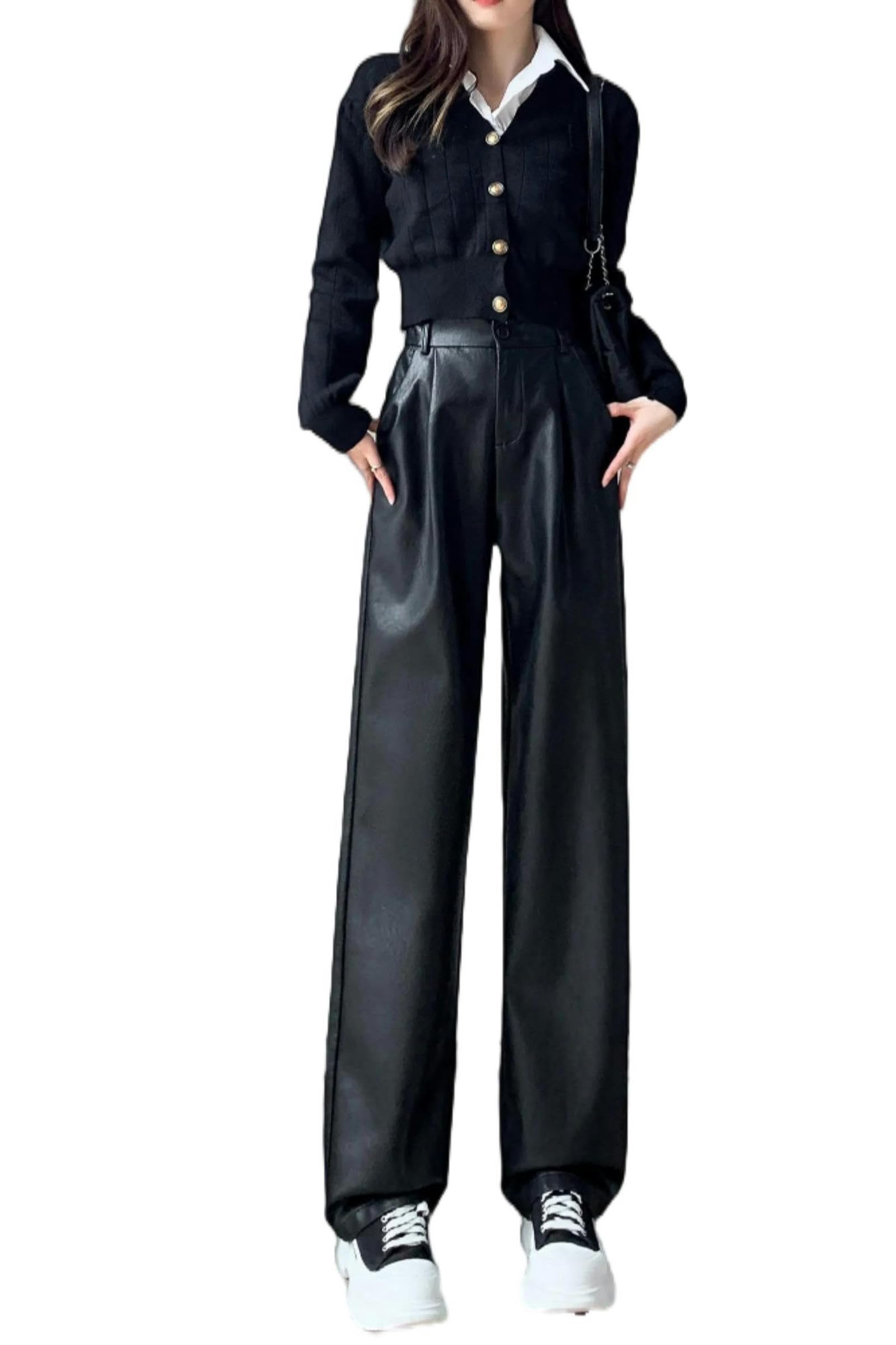 Pantalones de invierno para mujer con cintura alta estilizadora