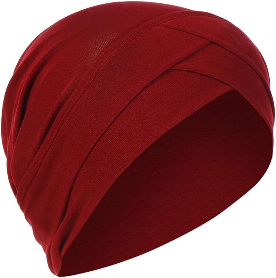 Women Wrap Turban Hat Turban Muslim Scarf Women Solid Cap Ruffle Wrap Baseball Caps Baseball Apparel