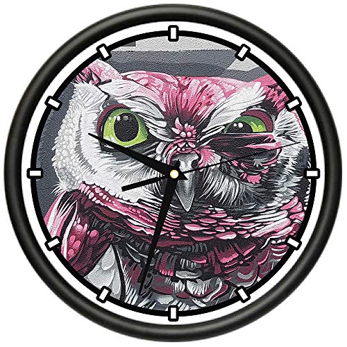 SignMission Owl Wink Design Wall Clock | Precision Quartz Movement | Décor for School Class O