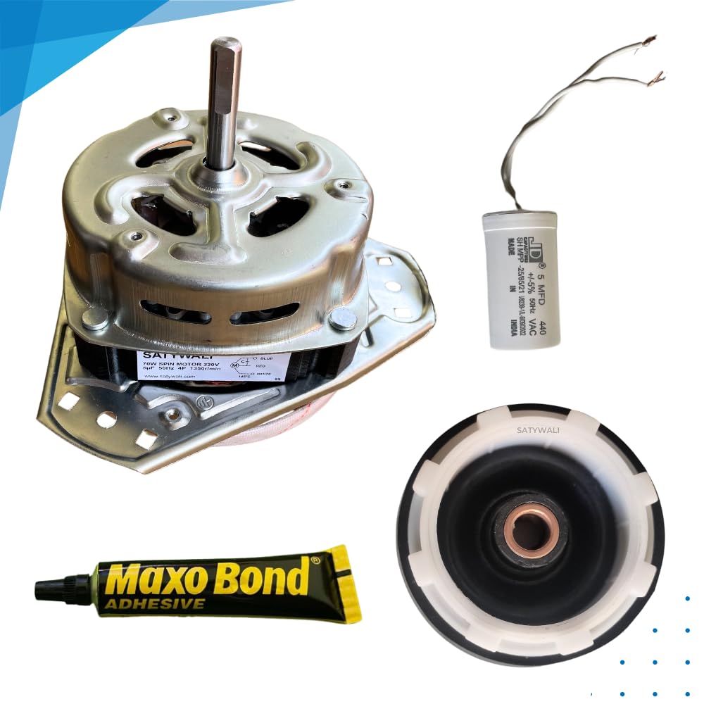 Spin Motor Copper Winding Compatible with Samsung Semi Automatic Washing Machine