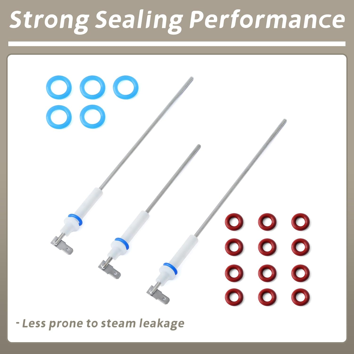 SP0001820 Steam Probe Set Replacement for Breville Oracle Oracle Touch Dual Boiler Series BES900 BES920 BES980 BES990 for Espresso Machines, 3 Pack w/ 17 O-Rings