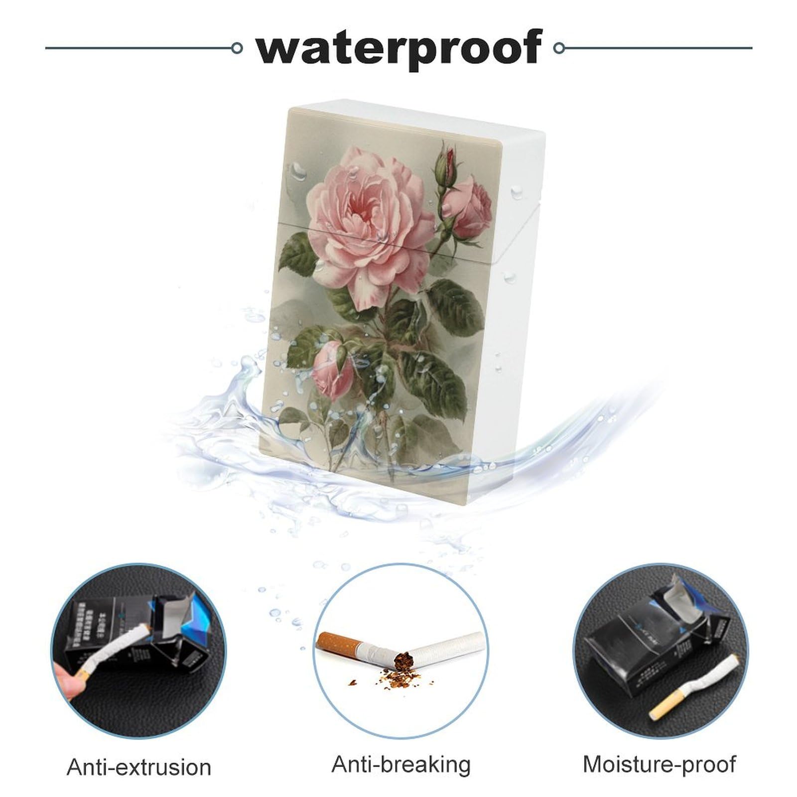 Amazon.com: Plastic Cigarette Case, Vintage Rose Print Stylish Cigarette  Holder for Men and Women Portable Cigarette Case : Health & Household