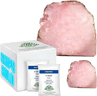 Salutem Vita - Quarter Sliced Ham Hardwood Smoked 2 lbs Tender and Savory Perfect for Meals and Sandwiches (actual weight may vary within 5%) - Pack of 2