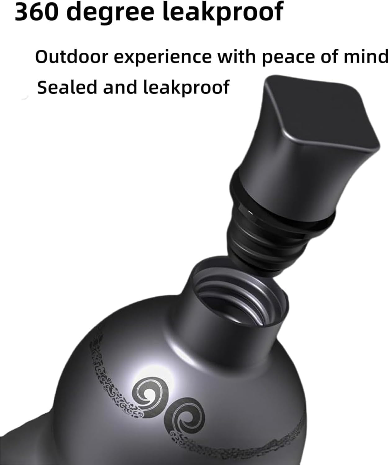 Gourd Water Bottle Retro Style Gifts for Women/Men Gourd Sports Water Bottle Stainless Steel Thermos Cup 500ml Travel Water Bottle for Outdoor and Indoor