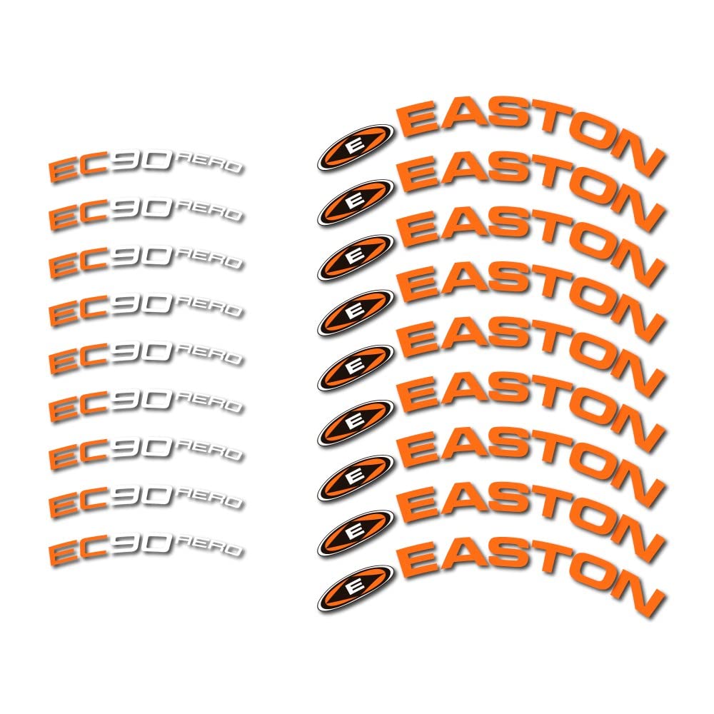 Autocollants Easton EC90 Aero 60mm stickers de jante pour vélo de route