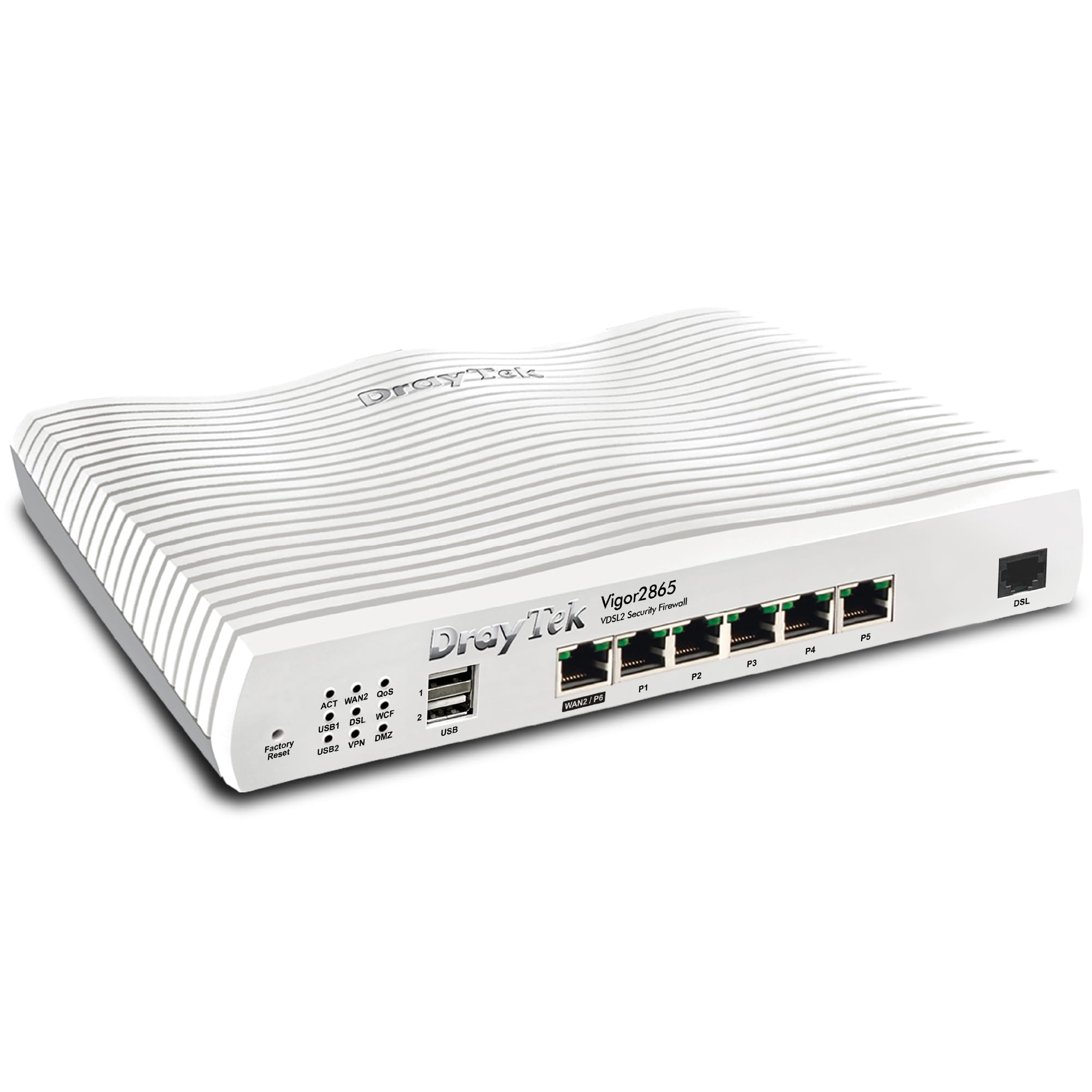 DrayTek Vigor 2865 Ethernet Router, VPN Firewall, VDSL2 35b/ADSL2+ Dual-WAN, Integrated VDSL modem, VoIP, Small Business (Router)