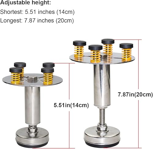 Miniatura 3 de Soportes de soporte para amortiguador de basura Kit de reducción de ruido KT-4 y protectores de salpicaduras, deflector de fregadero, 5.51-7.87