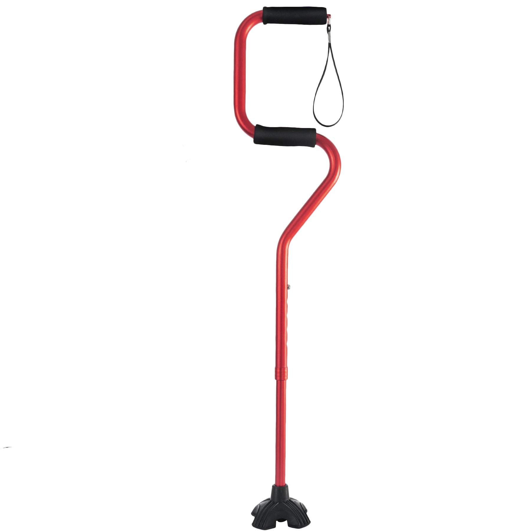 BeneCaneWalking Cane Adjustable Cane with Offset Soft Cushioned Handle for Men & Women Lightweight Comfortable Extra Stability Base 2 Handle Mobility Aid for Men Women and Seniors