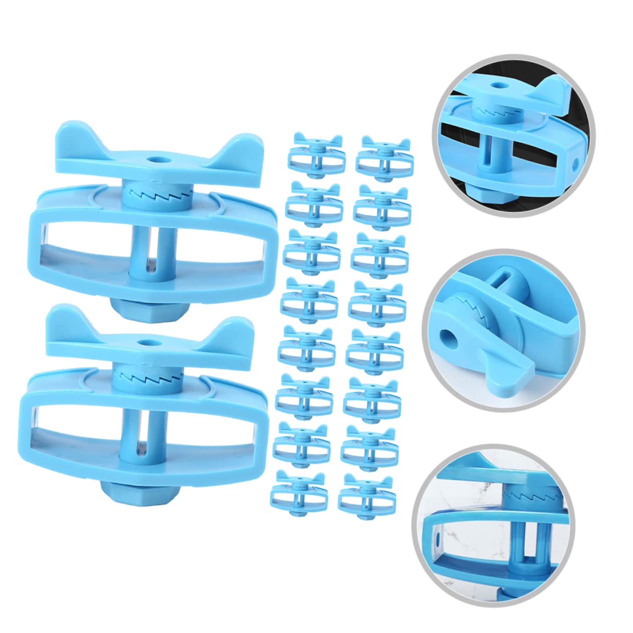 BESPORTBLE 24 Isolatori per Tenditore, Plastico Blu, Resistenti All’usura, Facili da Installare, Accessori per Filo di Recinzione