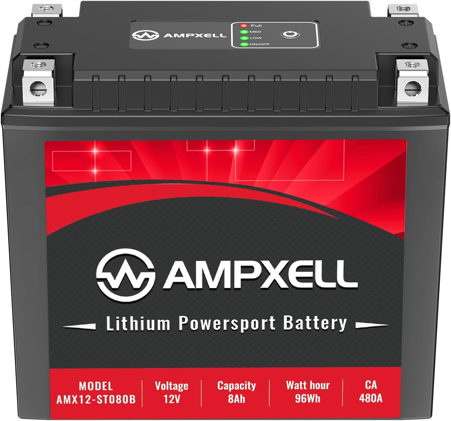 YTX4L-BSYTX5L-BS Lithium Motorcycle Battery 12V 150A 2.5Ah Replacement YTZ5S Powersport Battery, Motorcycle, ATV, UTV, Scooter, 4 Wheeler and
