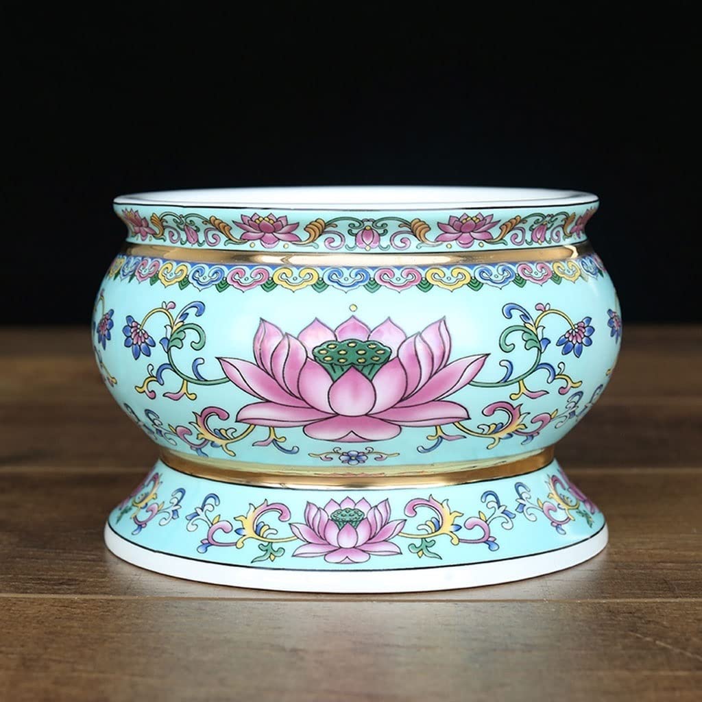 Uchwyt na kadzidło w kształcie stożka, Ceramiczny palnik na kadzidło z lotosu, wiele rozmiarów