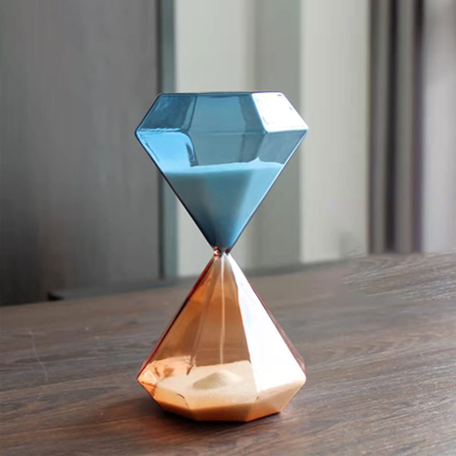 reloj de arena, decoración de escritorio, Temporizadores de reloj de arena de reloj de arena, decoración de vidrio, asistente de gestión del tiempo, regalo de recuerdo creativo único ( Color : B , Siz