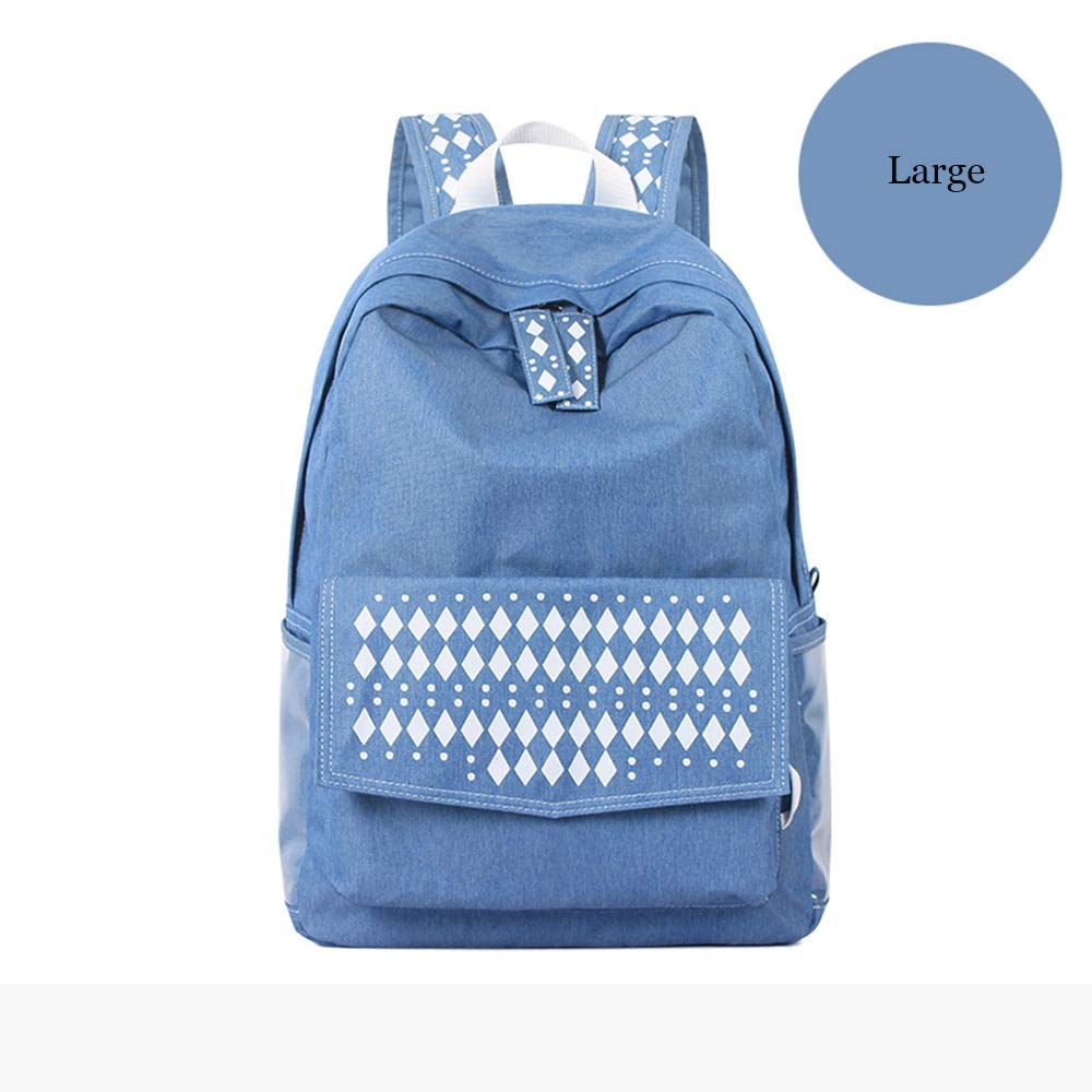 New Elegant Denim School Bags Cool Girls School Bags Fashion Unisex Cowboy Travel Backpack Women Laptop Backpacks