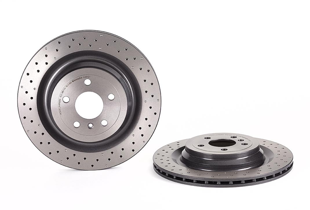 Brembo09.A961.21 Rear UV Coated Brake Disc, Set of 2