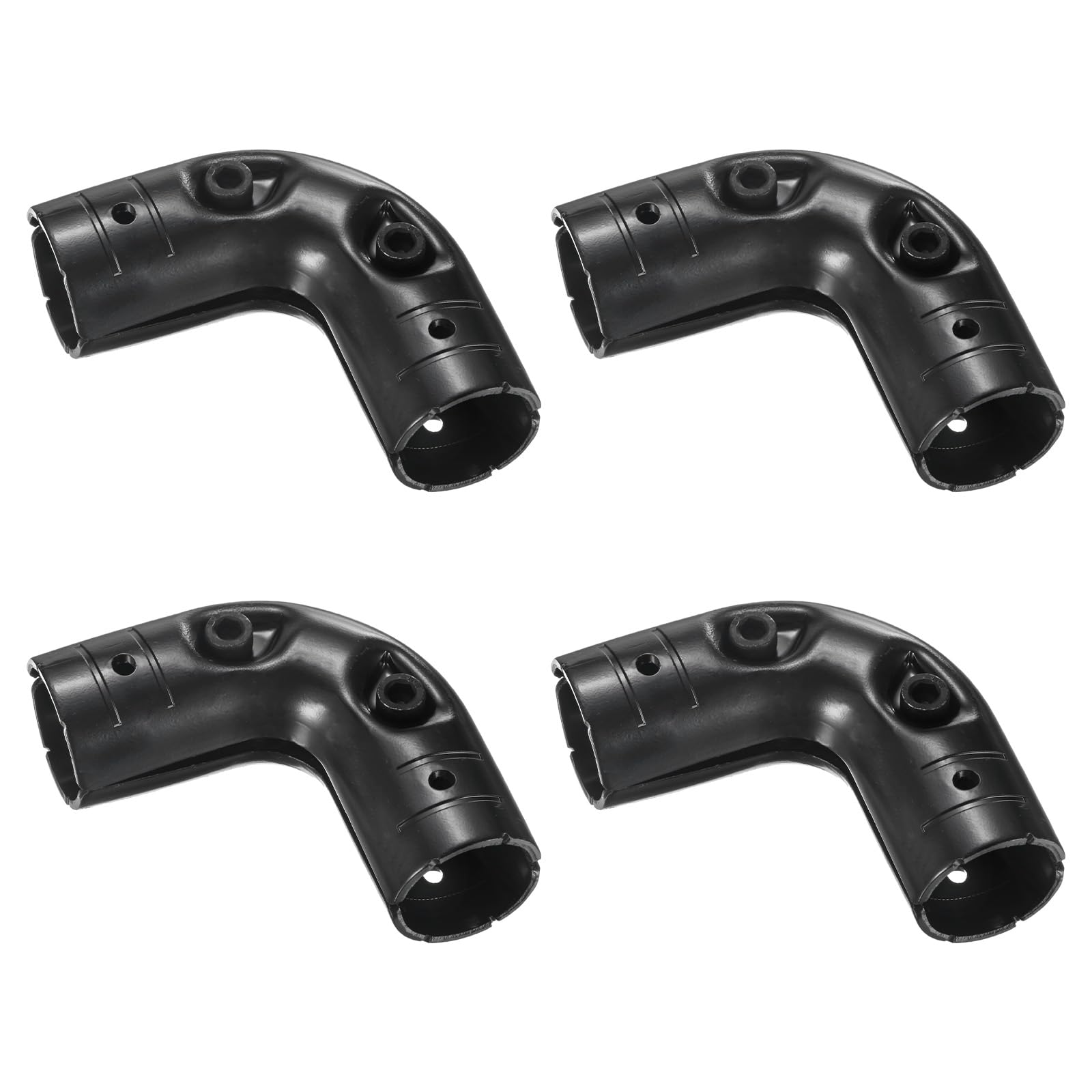 M METERXITY 4-Pack Structural Pipe Connector, Elbow Connector Steel Pipe Connector for OD 1.1" or 28MM Pipe