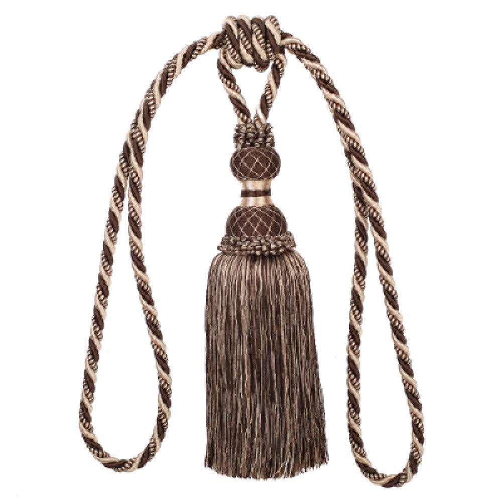 2 pièces à la Main Rideau Suspendu Ceinture Cordes Brosse embrasses Rideau Boucles Fermoir Sangles Rideau Accessoires retenue décor, café