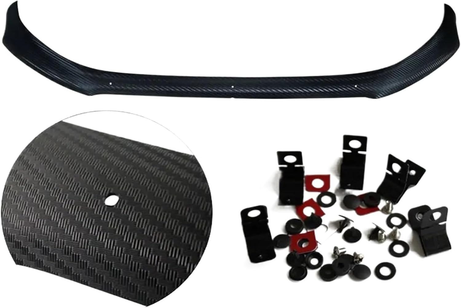 Front Bug Shield Hood Deflector Compatible with Ford Ranger Wildtrak T7 T8 2016 2017 2018 2019 2020 2021 Bonnet Guard Double Cab Accessories(Black)
