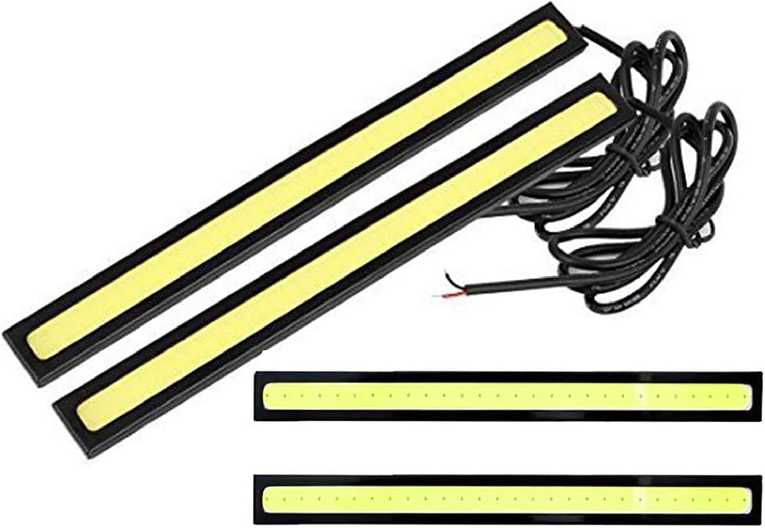 CarFrill 4Pieces Daytime Running Lights DRL Led Strip for Cars Waterproof COB Lights Truck Boat Bike Universal 17CM 12V Driving Lighting-image-25