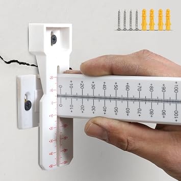 Displacement Tell-Tale for Crack Monitoring - Concrete Crack Displacement Monitor Measures Horizontal and Displacement Movement, Versatile Application for Concrete Cracks