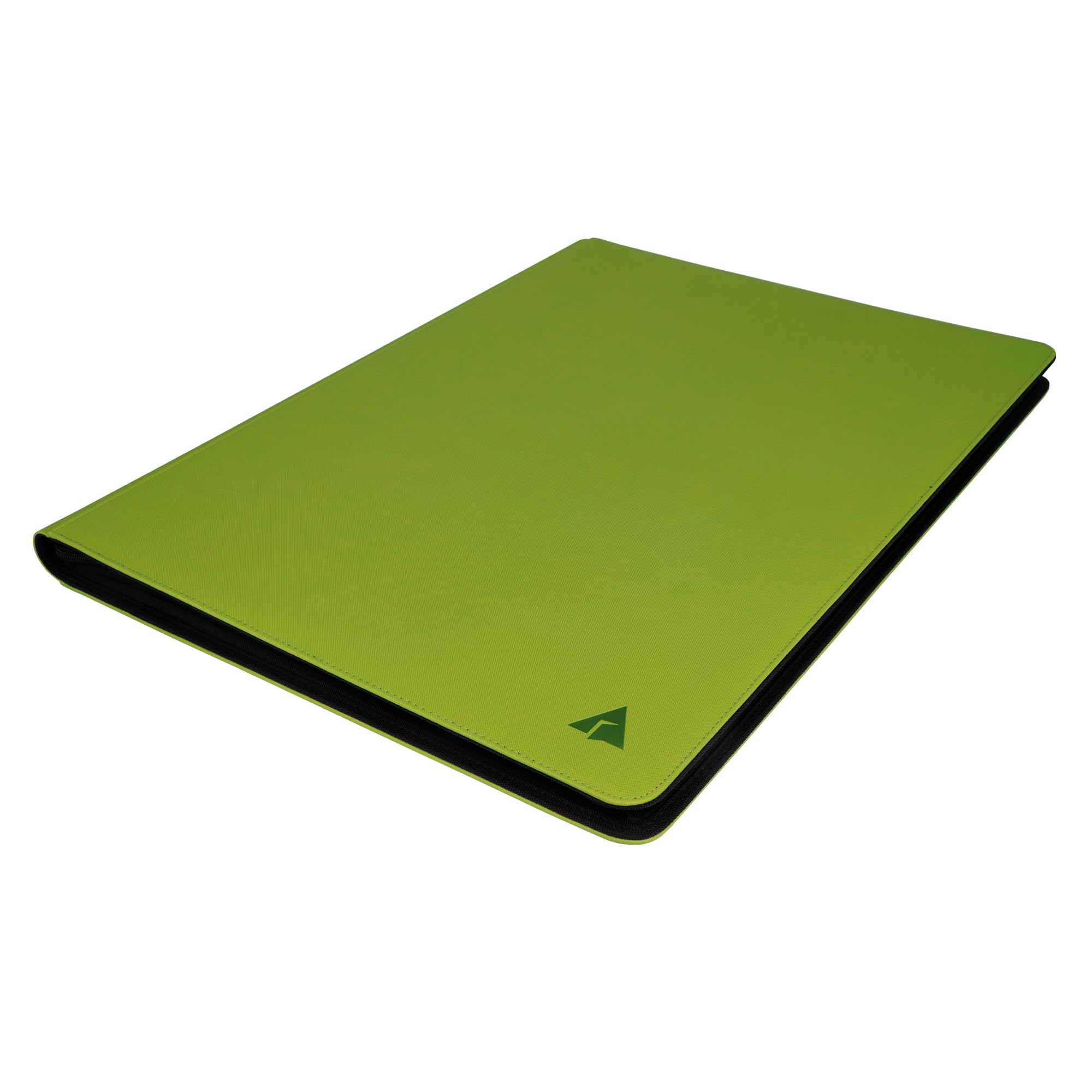 Raccoglitore per carte collezionabili a 36 tasche, senza anelli, contiene 2304 carte con buste, pagine nere a caricamento laterale, resistente all'acqua, per TCG e sport (verde)