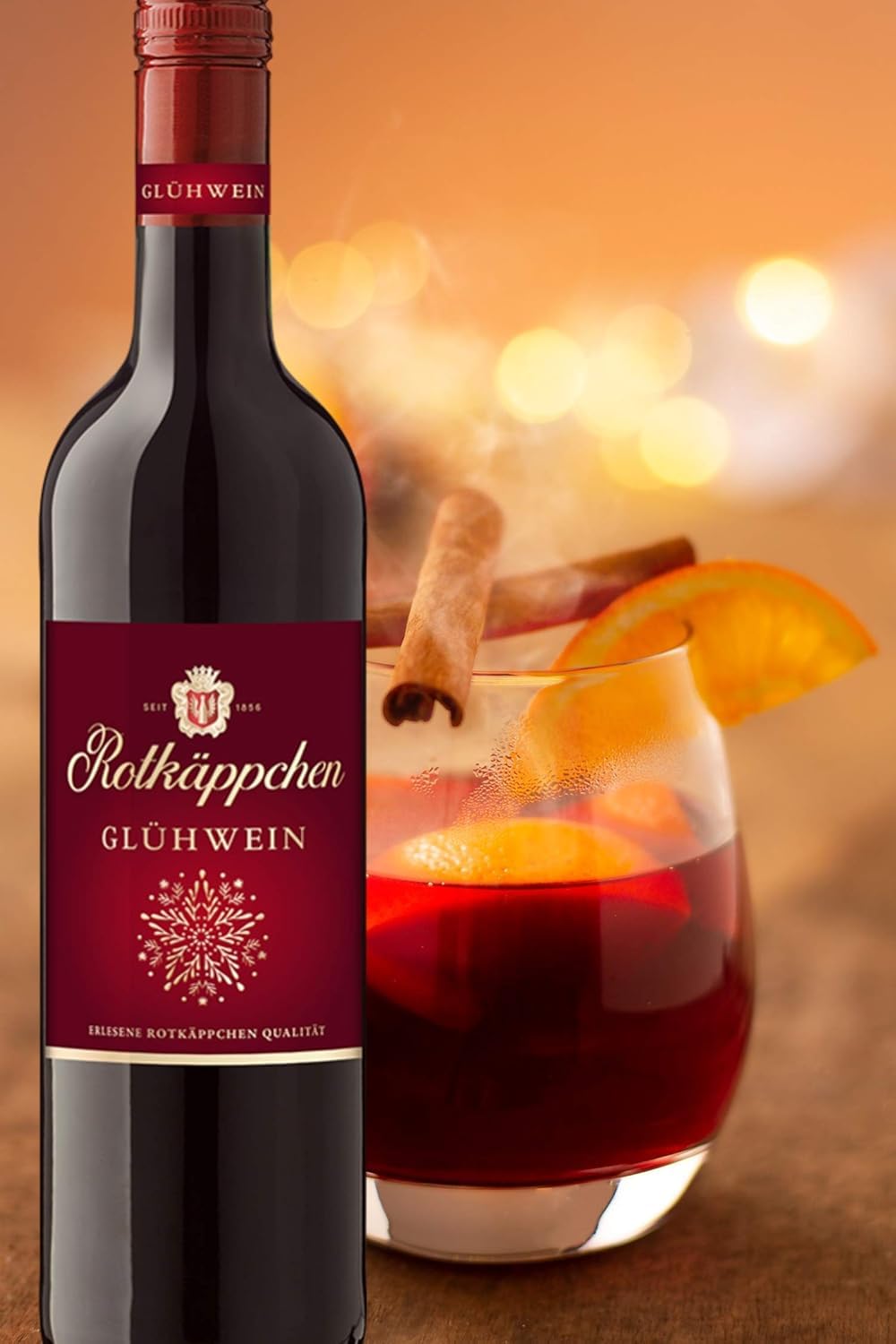 Rotkäppchen Qualitätswein Glühwein Rot (6 x 0,75l) – Aromatisch-winterlicher, roter Glühwein in erlesener Rotkäppchen Qualitätswein Qualität.