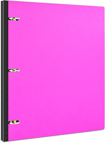 Miniatura 30 de INFUN Carpeta telescópica de 3 anillos de 1 pulgada, 4 unidades, carpeta redonda flexible con cubierta frontal personalizable y bolsillo