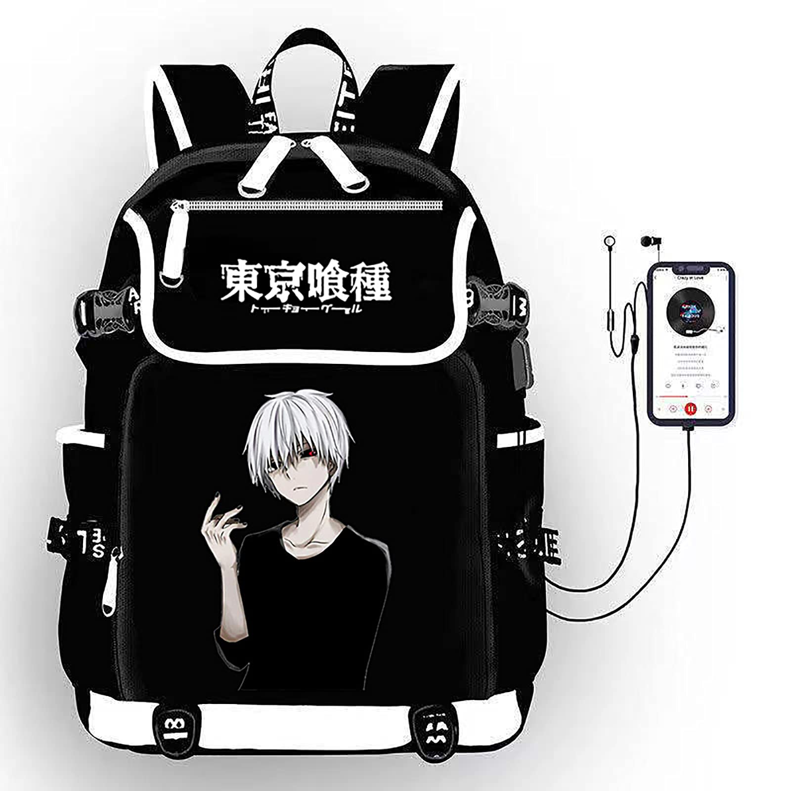 Laptop Backpack Kaneki Backpack Shot Casetokyo Ghoul Backpack