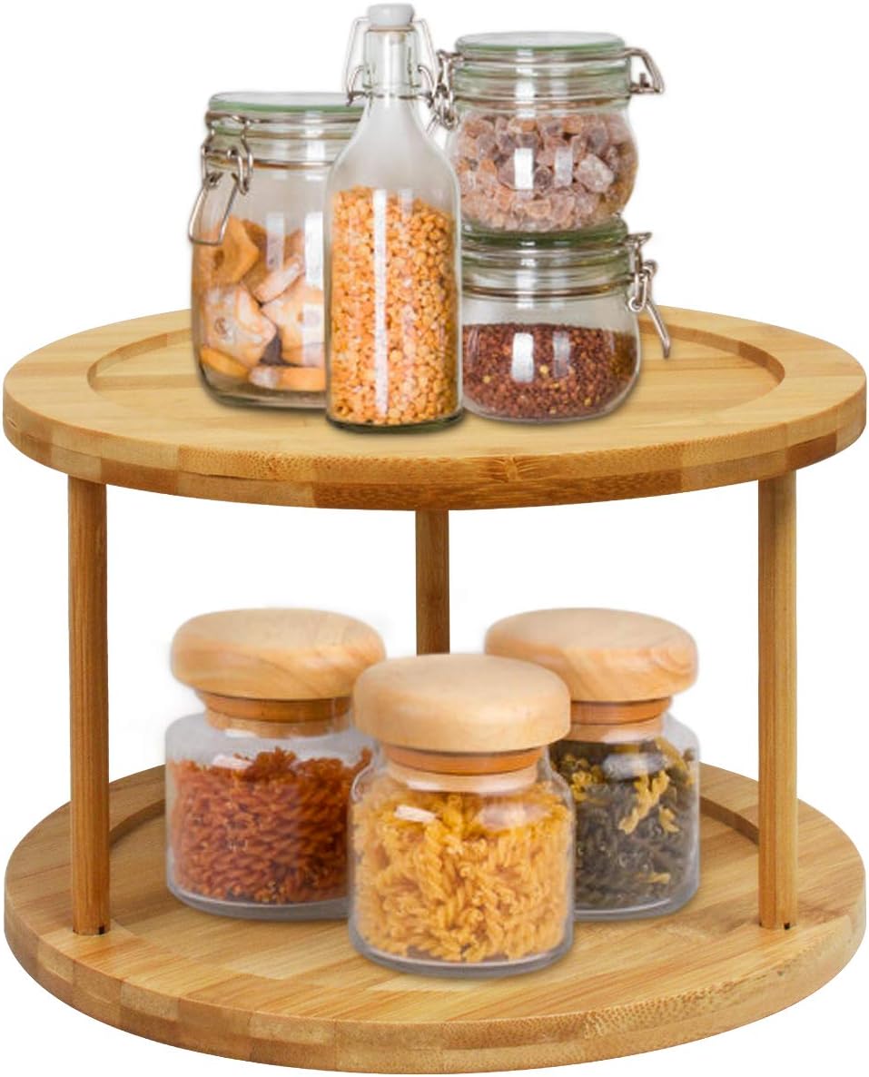 Bamboo 2-Tier Spice Rack Kitchen Countertop Kenya Ubuy
