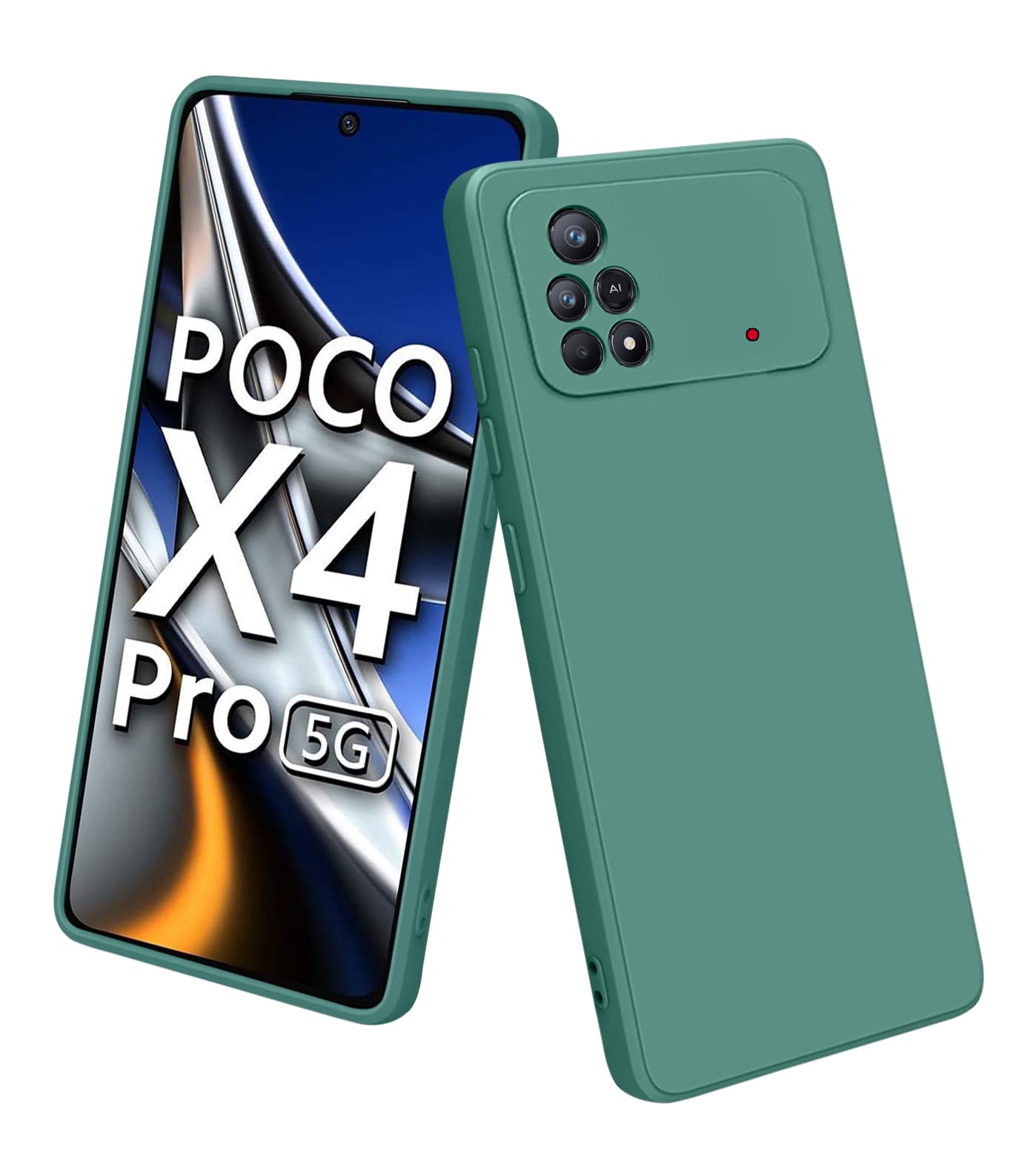 TRUEUPGRADE Silicone Back Case Cover Compatible with Poco X4 Pro 5G Case Cover |Raised Lip Protection Back Case Cover for Poco X4 Pro 5G - Blue (B0BRCSQKLP) Amazon Price History, Amazon Price Tracker