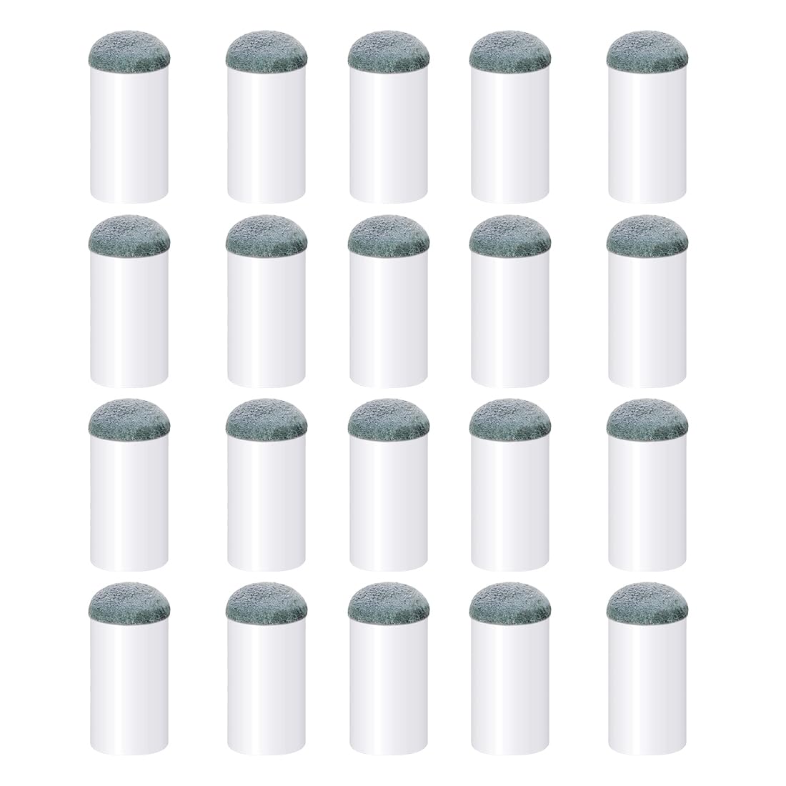 Puntas para Tacos de Billar 12 mm, 20 Piezas, Repuesto, Sin Pegamento