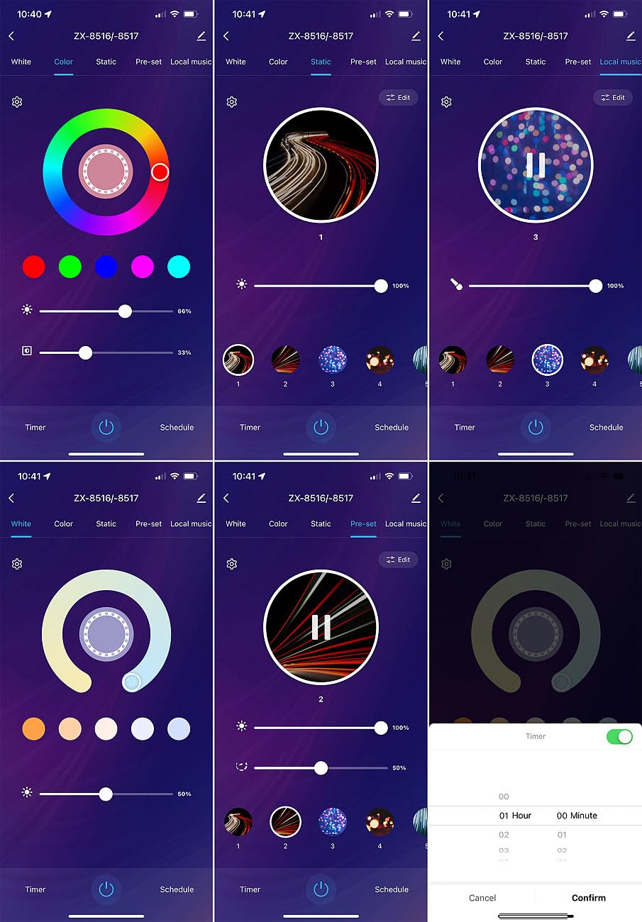 Luminea Home Control Stehlampe LED: WLAN-Steh-/Eck-Leuchte, RGB-IC-LEDs, 12W, dimmbar, App, 155cm, schwarz (Ecklampe, Stehleuchte RGB, Disco)