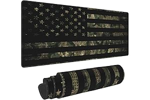 Camo Camouflage Retro Hunting Tactical Army American Flag Gaming Extended Mouse Pad