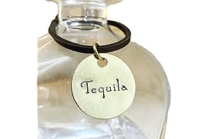 Liquor Decanter Tags Label Minimalist Hand-Stamped