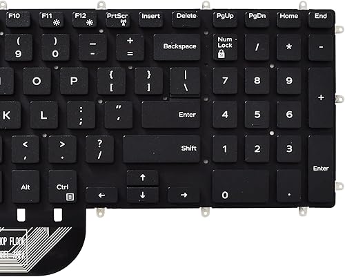 Miniatura 6 de Teclado de repuesto compatible con Dell Inspiron 3579 3583 3779 5565 5567 5570 5575 5587 7566 7567 7577 7588 5770 5775 7773 7778 7778 777 9 Laptop.