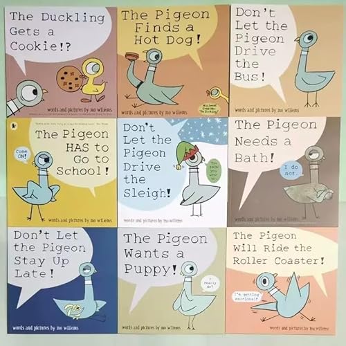 FOLREBAS Piigeon Books Complete Collection 9 Books Series Set Paperback
