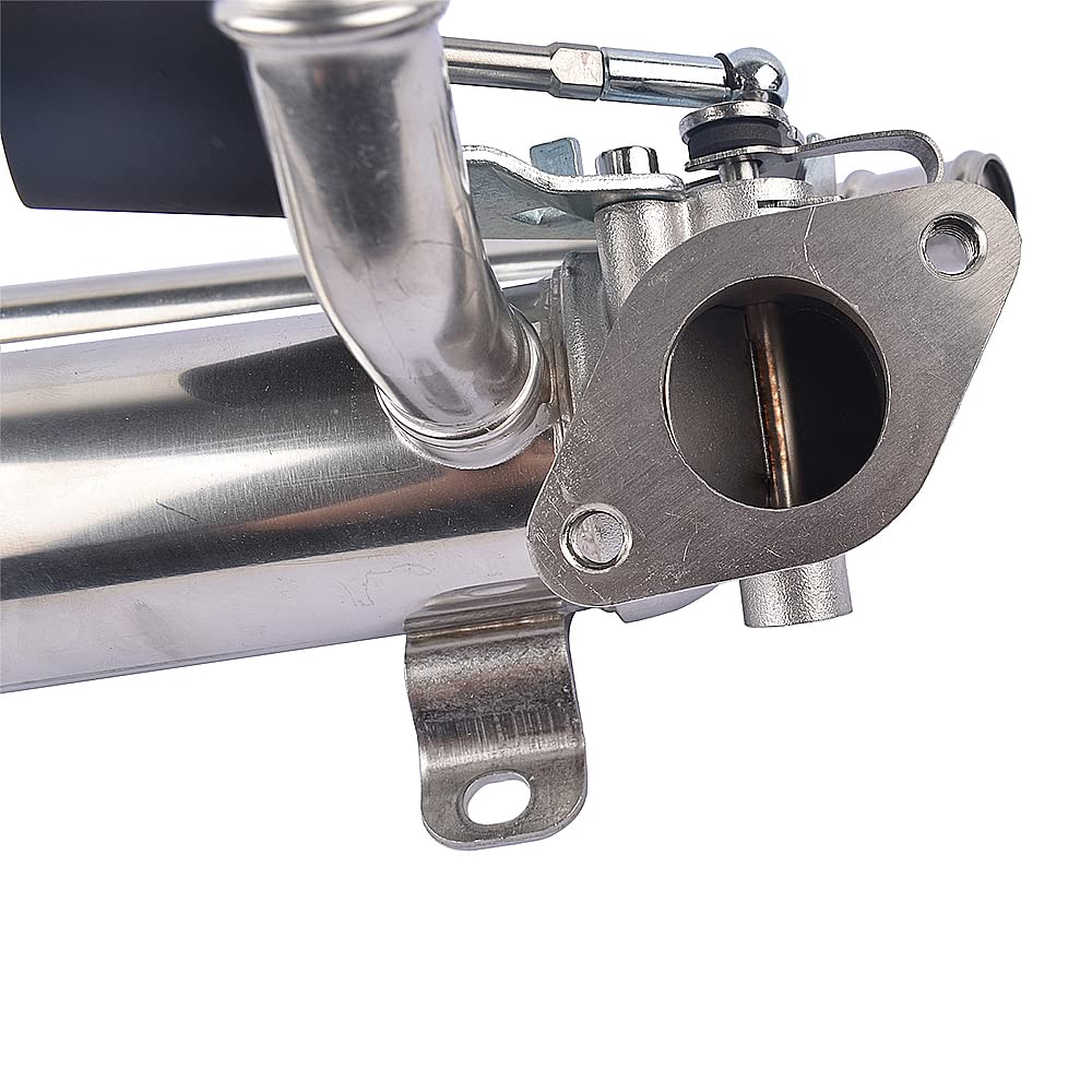 EGR Recirculación de gases de escape del enfriador # 03G131512AD 03G131512G Compatible con A3 8P Octavia Superb Golf Polo BMM BXJ BLS