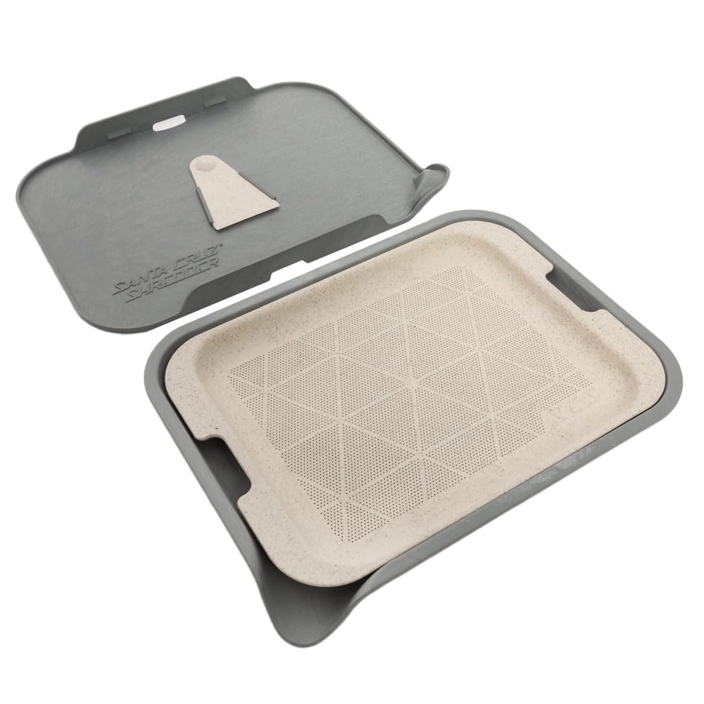 Santa Cruz Shredder Grey Rolling Tray With Sift Screen